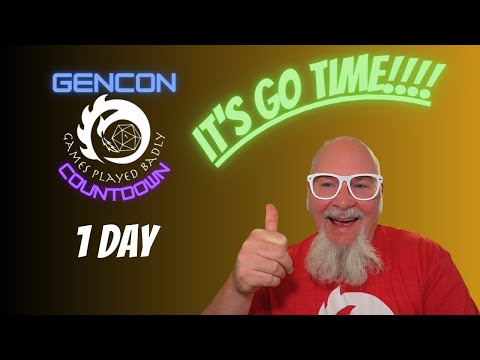 Final day before GenCon and we’re busy! Just a quick video update!