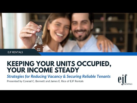 Keeping your Units Occupied and your Income Steady