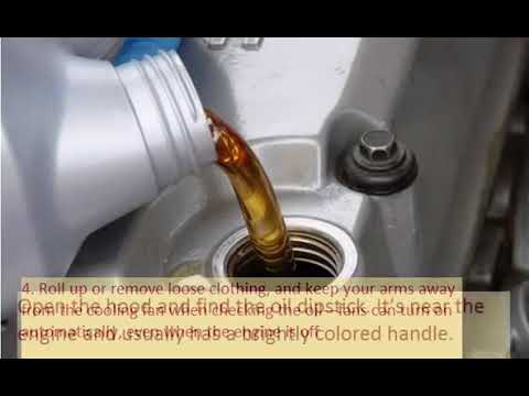 KIA MAGENTIS 2001 05 How to add motor oil