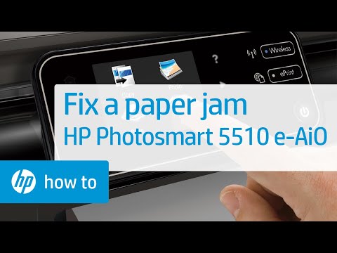 Fixing a Paper Jam - HP Photosmart 5510 e-All-in-One Printer (B111a) Duration: 15:08. Total Views: 4,894