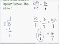 Subtracting mixed numbers
