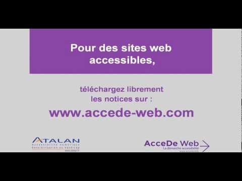 Présentation de la notice accessibilité HTML/CSS de AcceDe Web