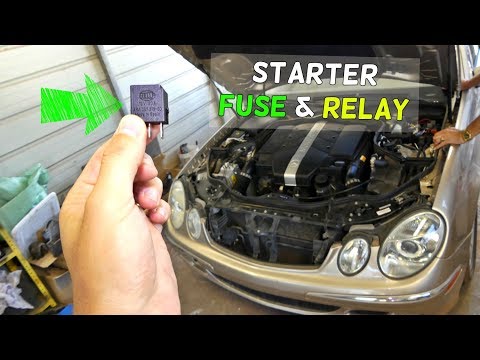 MERCEDES W211 STARTER FUSE RELAY LOCATION