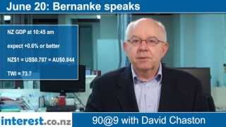 90 seconds at 9 am:Bernanke speaks (news with David Chaston)