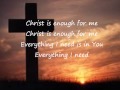 Christ Is Enough - Hillsong Lyrics Video