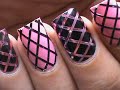 Striping tape nail art designs fishnet beginners easy how to nails art striping tape tutorial video