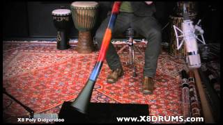X8 Drums & Percussion X8-DIDG-PRO Professional Didgeridoo 60 x 4-Inch 