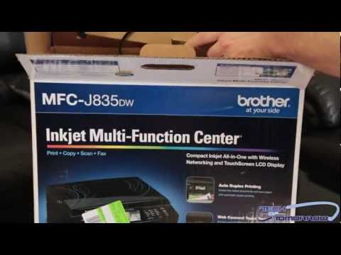 Brother MFC-J835DW Compact Inkjet All-In-One Printer Unboxing Duration: 4:51. Total Views: 6,131