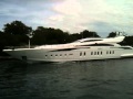 James Packer's luxury motor yacht in Sydney Harbour, named 'Z'