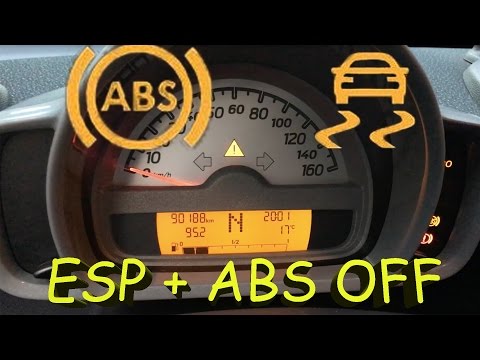 Отключение ESP+ABS на Smart ForTwo 451 OFF