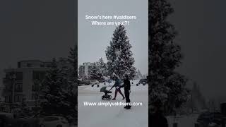The snow is back after a FREEZING week here #valdisere. Contact us to book your next ski holiday!