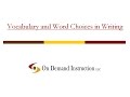 Word Choice and Its Impact