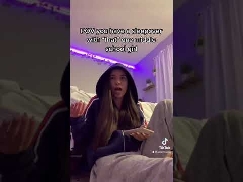 POV you have a Sleepover with “that” middle school girl