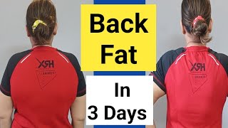 NO EQUIPMENT BACK WORKOUT | 3 DAYS CHALLENGE TO REDUCE BACK FAT BRA Bulge BACK ROLLS #backworkouts 🔥