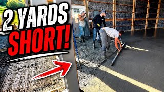 We Ran Out Of Concrete