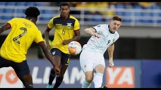 Ecuador vs Argentina (0-1) Resumen y Gool Pre Olympico sub 23