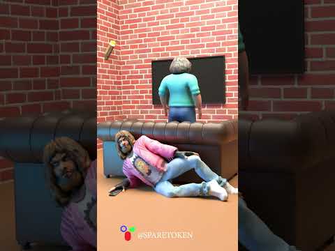 Can You Spot the Hidden Remote in This Room? #minecraft #steve #funny #animation