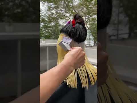 Màu nhuộm tím khói ẩn gáy siêu đẹp dành cho các bạn nữ | Alin Hair Tv