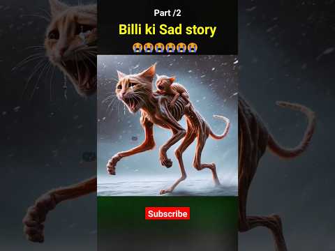 बच्चे तो मिल गए लेकिन???!😱😭😭😭Part 2 Cat sad Story #Cat#aicat #shorts