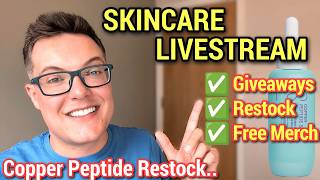 WEEKEND SKINCARE LIVESTREAM  -  Huge Q+A And Peptide Restock Giveaways