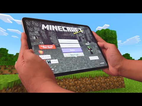 Minecraft on the iPad Pro