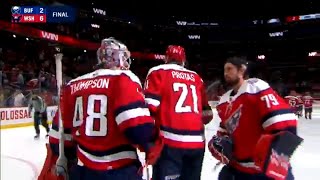 Les Capitals s'approchent eux aussi d'une place en séries en battant les Sabres ; faits saillants