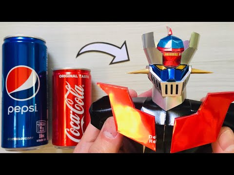 Homemade Mazinger Z Using Soda Cans | Head Part