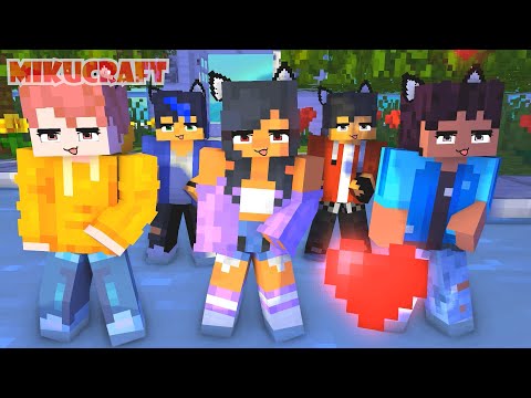 simple dimple darling ohayo first meet aphmau and boys nightout - minecraft animation