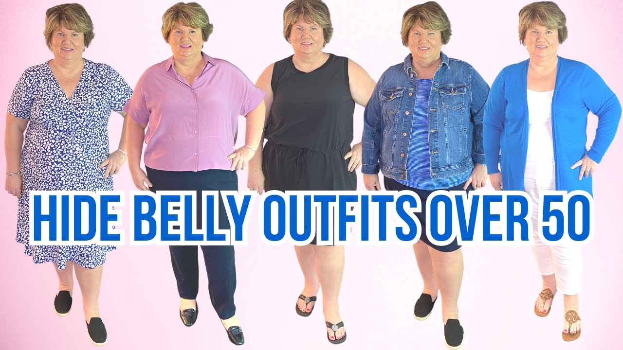 7 Spring Plus Size Outfit Ideas for Women Over 50 With An Apple Shape (Big Belly, Tummy)