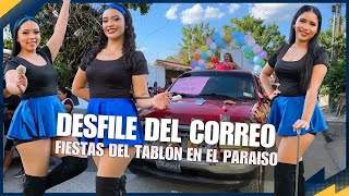 Belleza y diversión en el desfile de correo de las Fiestas del Tablón en El Paraíso, Chalatenango 