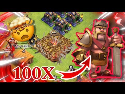 100X ￼Barbarian king  | clash of clans