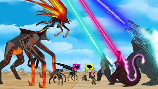 Evolution of Godzilla & KONG vs Evolution of ALL TEAM MUTO: Size Comparison |Godzilla & MUTO Cartoon