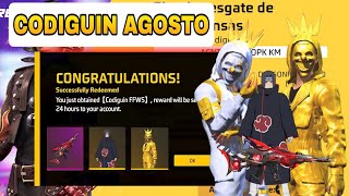 URGENTE ! GARENA VAZOU OS CODIGUINS DO MÊS DE AGOSTO ! TOP CRIMINAL DOURADO, SCAR EVOLUTIVA E MAIS !