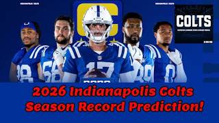 2026 Indianapolis Colts Season Predictions