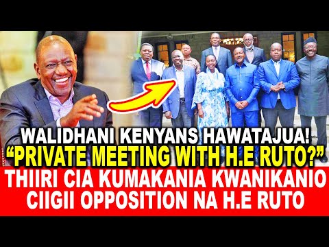WOOIII KENYANS! THIIRI CIA KUMAKANIA KWANIKANIO CIIGII OPPOSITION NA H.E WILLIAM RUTO