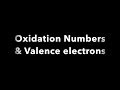 Valence Electrons and Oxidation Numbers