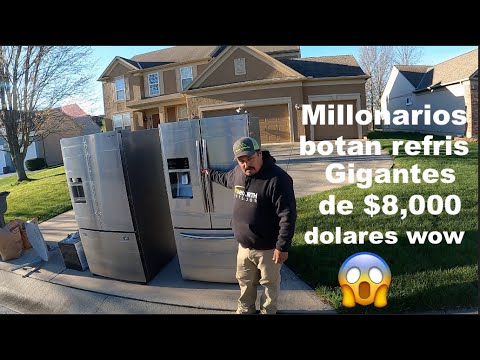Wow ๐ฑ 2 refrigeradores de $$8,000 ๐ฑ / LO QUE TIRAN EN USA LOS MILLONARIOS / VENTA DE GARAGE EN USA