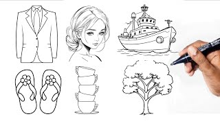 12 Easy Drawing ideas/ How to draw /Easy Drawing/DIY/school project/Drawing Skill