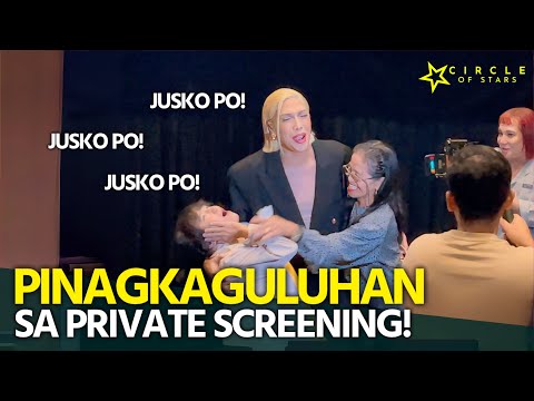 Vice Ganda, pinagkaguluhan sa private screening ng “Breadwinner”; nakaharap si Arman Salon