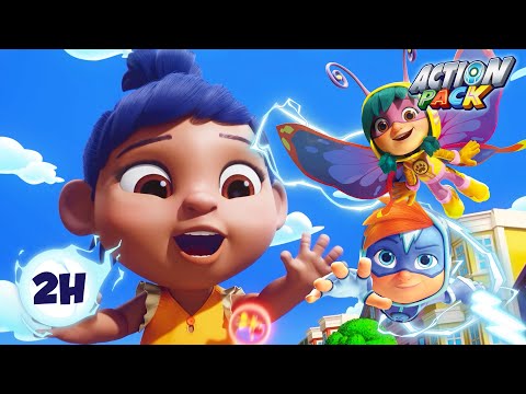 Big Kid Throws Brother!!!😲👦 |  2H Compilation | Action Pack | Adventure Cartoon for Kids