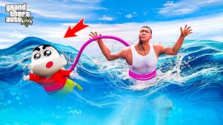 GTA 5: Shinchan Save Franklin From A Massive Tsunami in Gta 5