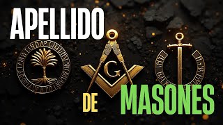 SI TIENES ESTEAPELLIDO TAL VEZ DESCIENDAS DE MASONES