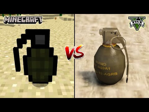 MINECRAFT GRENADE VS GTA 5 GRENADE - WHICH IS BEST?
