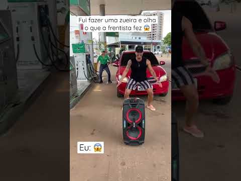 Era só pra abastecer, mas decide fazer a dancinha de Botadinha saliente e olha no que deu kk
