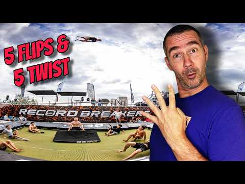 4 WORLD RECORDS 🥇 MEEST EXTREME FREESTYLE TRAMPOLINE SHOW OOIT!