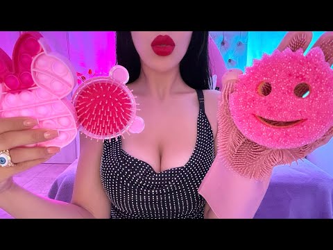 ASMR CON OBJETOS ROSITAS🩷✨