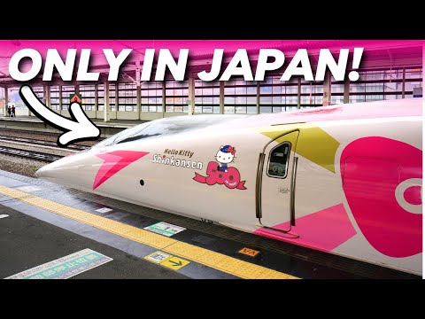 INSIDE: Japan's UNIQUE Hello Kitty Shinkansen Bullet Train