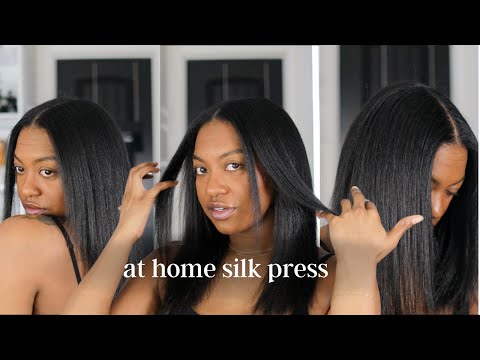 Updated Silk Press Routine + how to avoid heat damaged curls!