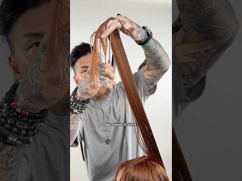 Long Red Hair with Curtain Bangs #longhair #hairtutorial #redhead #hair