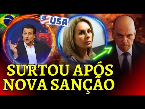 Bomba 💣Com a Esposa é Sancionada por Trump, Moraes passa mal e surta